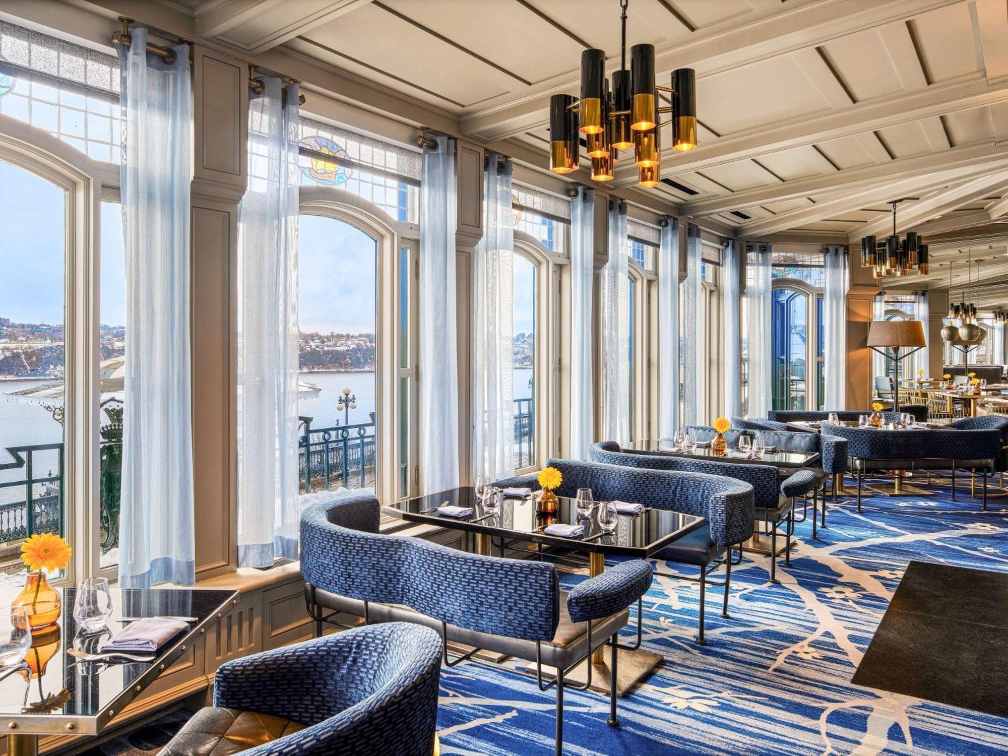 Fairmont Le Chateau Frontenac Quebec Exteriér fotografie The River Cafe
