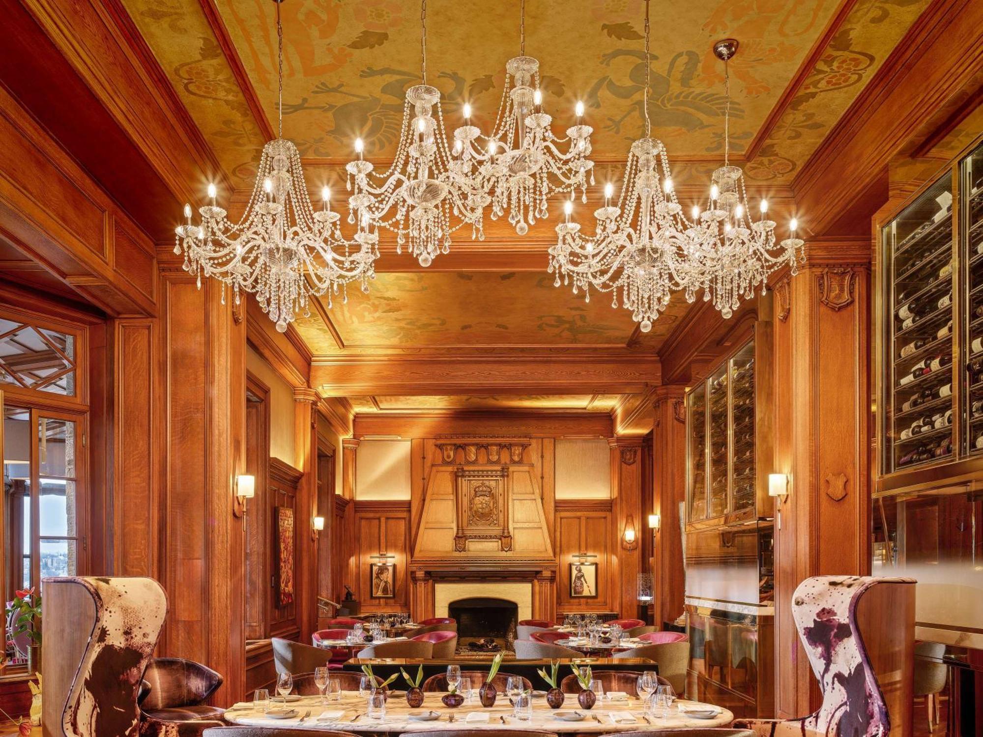 Fairmont Le Chateau Frontenac Quebec Exteriér fotografie The restaurant's interior